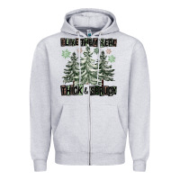 Heather Grey I Like Them Real Thick And Sprucy Zipper Hoodie - FaDigitalArtStudio