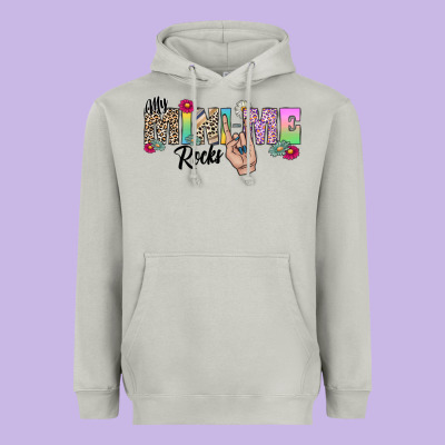 My Mini Me Rocks Heavyweight Hoodie Designed By Cowhidedigitalart