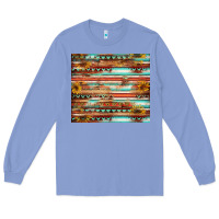 Colony Blue sunflower Long Sleeve Tee - Jasminsmagicworld
