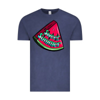 Vintage Denim sweet summer watermelon Vintage Tee - NancyCooperArtShop