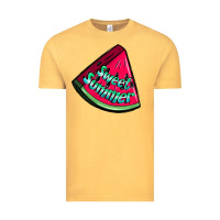Vintage Mustard sweet summer watermelon Vintage Tee - NancyCooperArtShop