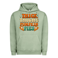 Pigment Oil Green thick thighs pumpkin pies Urban Hoodie - BarkalooDesign