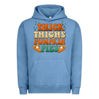 Pigment Pebble Blue thick thighs pumpkin pies Urban Hoodie - BarkalooDesign