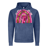 Vintage Denim breast cancer rainbow Vintage Hoodie - NancyCooperArtShop