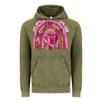 Breast Cancer Rainbow Vintage Hoodie | Teevron