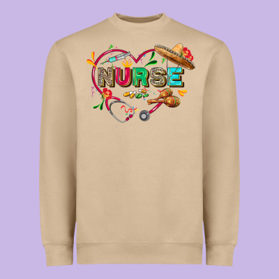 Cinco De Mayo Nurse Heavyweight Sweatshirt Designed By Fadigitalartstudio