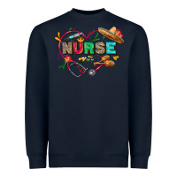 Navy Cinco de mayo Nurse Heavyweight Sweatshirt - FaDigitalArtStudio
