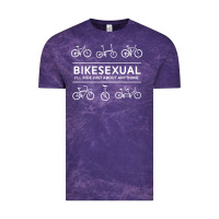 Cloud Purple bikesexual   cyclist bicycle biking bike cycling t shirt tee gift Vintage Tee - DesigneFamous
