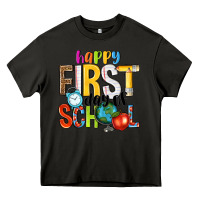 Asphalt happy first day of school Heavy Core Tee - NancyCooperArtShop
