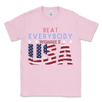 Bubblegum Pink Usa Beat Everybody Classic Tee - Bettercallsaul