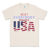 Natural Usa Beat Everybody Classic Tee - Bettercallsaul