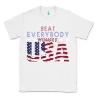 White Usa Beat Everybody Classic Tee - Bettercallsaul