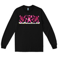 Black cancer ribbon with daisy Long Sleeve Tee - TumblerDesignByShophia