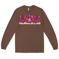 Chestnut cancer ribbon with daisy Long Sleeve Tee - TumblerDesignByShophia