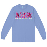 Colony Blue cancer ribbon with daisy Long Sleeve Tee - TumblerDesignByShophia