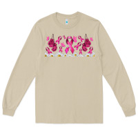 Mushroom cancer ribbon with daisy Long Sleeve Tee - TumblerDesignByShophia