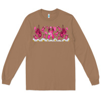 Toasted Coconut cancer ribbon with daisy Long Sleeve Tee - TumblerDesignByShophia