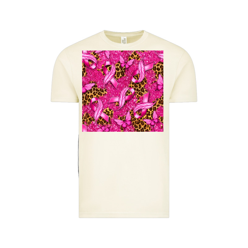 Breast Cancer With Ribbon And Butterfly Seamless P Vintage Tee by texasbilliewilder | Teevron