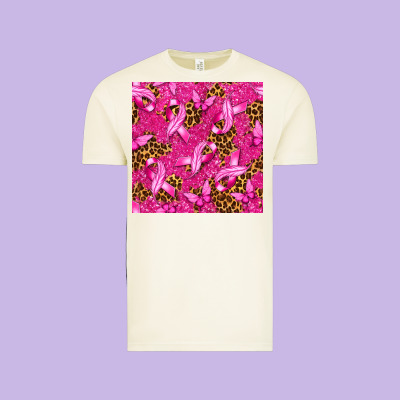 Breast Cancer With Ribbon And Butterfly Seamless P Vintage Tee Designed By Texasbilliewilder