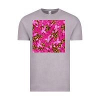 Vintage Zinc breast cancer with ribbon and butterfly seamless p Vintage Tee - texasbilliewilder