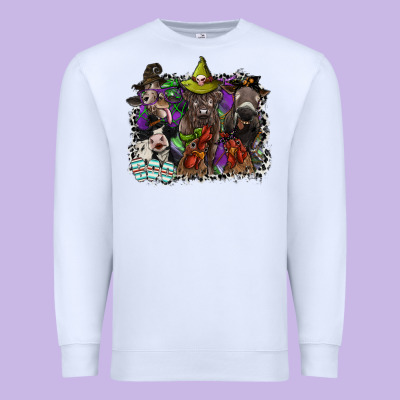 Animal Halloween Premium Sweatshirt Designed By Sublimationcraftshop