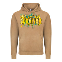 Vintage Camel I am a survivor yellow ribbon Vintage Hoodie - NancyCooperArtShop