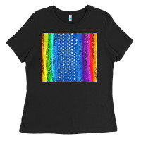 Lgbtq+ Pride American Flag Tumbler Ladies Tee | Teevron