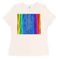 Bone LGBTQ+ Pride American Flag Tumbler Ladies Tee - BundleAndBundleShop