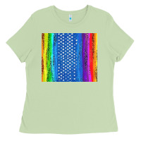 Matcha LGBTQ+ Pride American Flag Tumbler Ladies Tee - BundleAndBundleShop