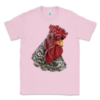 Bubblegum Pink dominique rooster head Classic Tee - LillyAllenDesigns