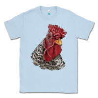 Dusty Blue dominique rooster head Classic Tee - LillyAllenDesigns