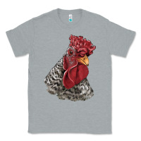 Heather Grey dominique rooster head Classic Tee - LillyAllenDesigns