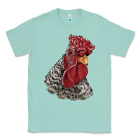 Seafoam dominique rooster head Classic Tee - LillyAllenDesigns