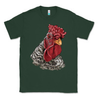 Sports Green dominique rooster head Classic Tee - LillyAllenDesigns