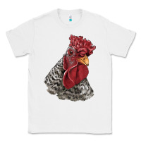 White dominique rooster head Classic Tee - LillyAllenDesigns