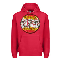Cardinal baseball with sunflower round earrings Premium Hoodie - BundleAndBundleShop