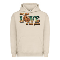 Pigment French Oak for the love  of the game Urban Hoodie - BarkalooDesign