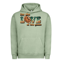 Pigment Oil Green for the love  of the game Urban Hoodie - BarkalooDesign