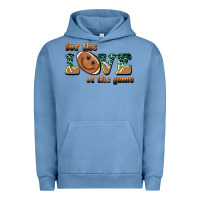 Pigment Pebble Blue for the love  of the game Urban Hoodie - BarkalooDesign