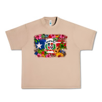 Burro Dominican Republic and Puerto Rico Flag Urban Heavy Tee - texasbilliewilder