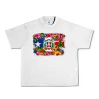 Lunar Rock Dominican Republic and Puerto Rico Flag Urban Heavy Tee - texasbilliewilder