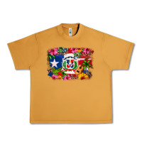 Peanut Butter Dominican Republic and Puerto Rico Flag Urban Heavy Tee - texasbilliewilder