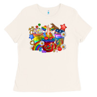 Bone LGBTQ+ Pride Coffee Cups Ladies Tee - BundleAndBundleShop