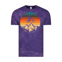 Cloud Purple mountainbike downhill retro vintage gift   mountain bike Vintage Tee - DesigneFamous