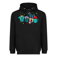 Black nurse drink coffee Heavyweight Hoodie - CowhideDigitalArt