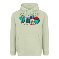 Matcha nurse drink coffee Heavyweight Hoodie - CowhideDigitalArt