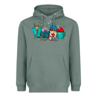 Sage nurse drink coffee Heavyweight Hoodie - CowhideDigitalArt