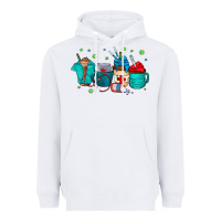 White nurse drink coffee Heavyweight Hoodie - CowhideDigitalArt