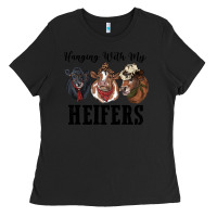 Black hanging with my heifers Ladies Tee - RanaPortraitStore