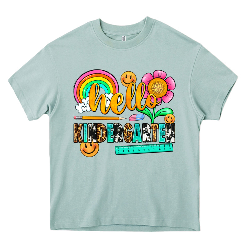 Hello Kindergarten Heavy Core Tee by NancyCooperArtShop | Teevron